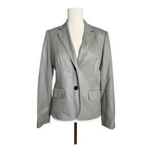 Banana Republic factory Gray blazer 6 Grey Career Academia Work Preppy